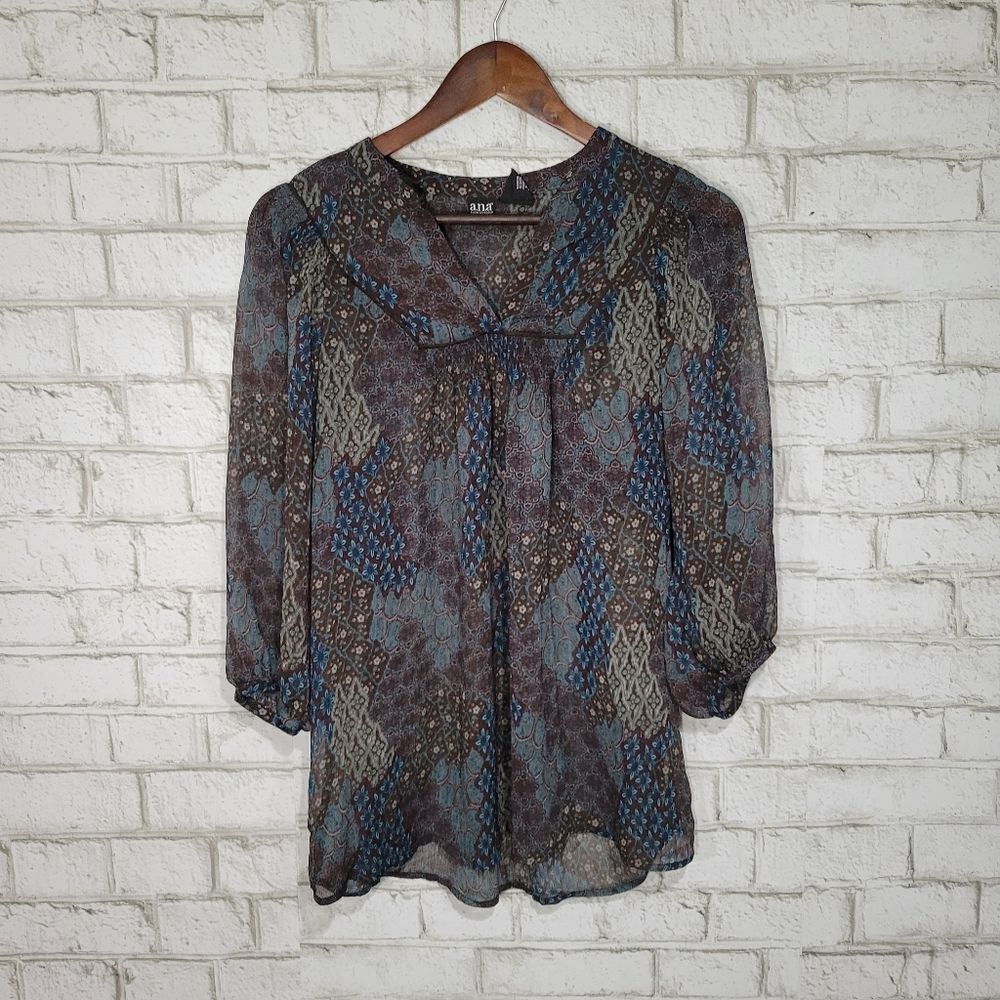 ana maternity‎ long sleeve blouse